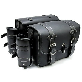汎用 バイク用 サイドバッグ サドルバッグ 大容量 32L 防水 防塵 耐久性 パスワードロック付き ブラック 左右セット