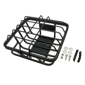 クロスカブ50 110 JA60 JA45 AA06用 フロントバスケット フロント収納かご 蓋付き スチールパイプ製 固定金具付き タイプB (トクトヨ)Tokutoyo