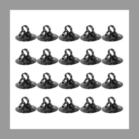 強力吸盤 真空フック PVC材質 長時間強力に吸着状態をキープ 吸盤 交換 補助 車 サンシェード用 50個入 (ブラック） (トクトヨ)Tokutoyo