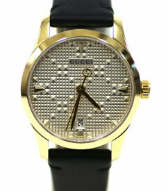 【質SHOPアデ川】GUCCI グッチ G-TIMELESS Gタイムレス YA126571A レディース 腕時計 クオーツ シルバー文字盤【中古】【USED】【送料無料】【質屋】【時計】【アデガワ】【北越谷】