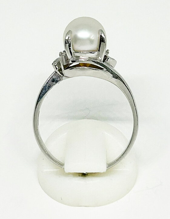 楽天市場】【菊地質店】【中古】Pt900 真珠 約8.3mm ダイヤモンド0.07 