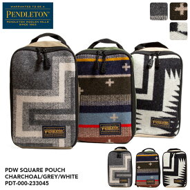 【スーパーSALE 10%OFF】【メール便対応】【2023AW】ペンドルトン ウール生地 スクエア ポーチ / PENDLETON PDW SQUARE MULTI POUCH ポーチ/バッグインバッグ/アウトドア pendleton PDT-000-233045 プレゼント ギフト