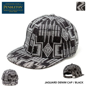 �y2026SS�z�y���h���g�� �����f�j�� �L���b�v / PENDLETON JAQUARD DENIM CAP �W�[���Y �f�j�� �A�E�g�h�A �L�����v �ăt�F�X �􉽊w ���� pendleton PDT-000-261001