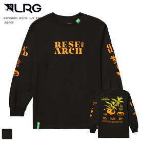 LRG エルアールジー メンズ グラフィックプリント 長袖Tシャツ ロンT ブラック / "EXTENDED ROOTS" LS インポートブランド/カリフォルニア/ストリート