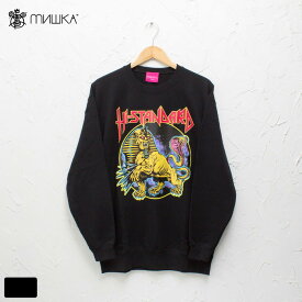 MISHKA NYC x Hi-Standard ミシカ ハイスタンダードコラボ スフィンクス クルーネック スウェットトレーナー / MISHKA×Hi-Standard SPHINX CREWNECK .BLACK バンド 90年代