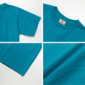 GOODWEARグッドウェアtシャツ22SS限定カラーレギュラーフィットクルーネックポケット/TEEUSAT-SHIRT米国製/ポケT厚手/無地/ビッグTMLXLmadeinusa