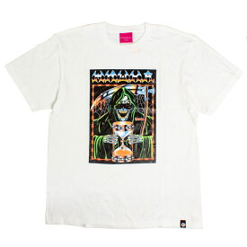 ['21春夏新作]MISHKA USライン ミシカ 死神グラフィック プリント 半袖Tシャツ / 紫 白 / MISHKA US "95247 FINAL MOMENT" PRINT S/S T-SHIRTS/PURPLE WHITE(95247)