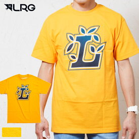 LRG エルアールジー クルーネック フロントロゴプリント 半袖Tシャツ QUICK L TEE イエロー 黄色 J191010