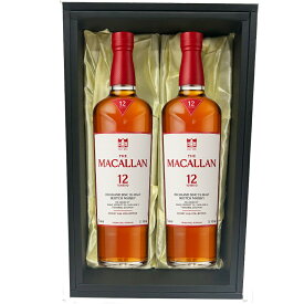 【化粧箱付き2本セット】ザ・マッカラン 12年 シェリーオーク 700ml×2｜THE MACALLAN Sherry Oak 12 Years｜シングルモルト/スペイサイド/ギフト・贈答・内祝い