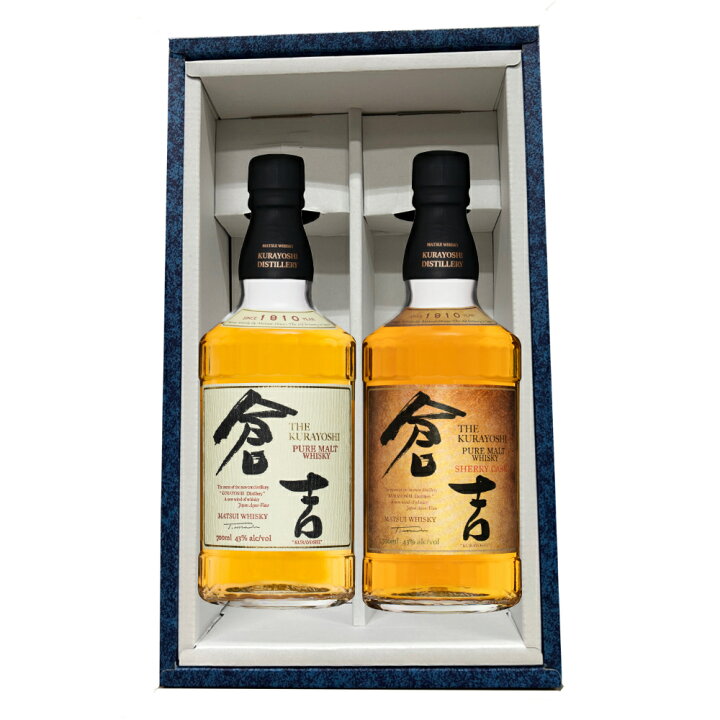 楽天市場】ウイスキー マツイピュアモルトウイスキー「倉吉」＋「倉吉 
