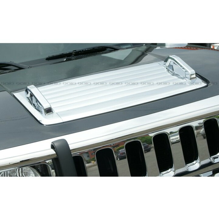 楽天市場】HUMMER/ハマー H3 クローム メッキ ボンネット フード 