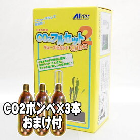 ≪CO2ボンベ3本おまけ付≫AIネット CO2フルセット キューブセカンド