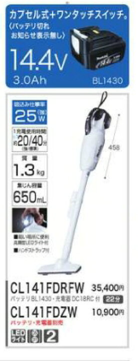 楽天市場】【インボイス対応】マキタ充電式コードレスクリーナー(掃除 
