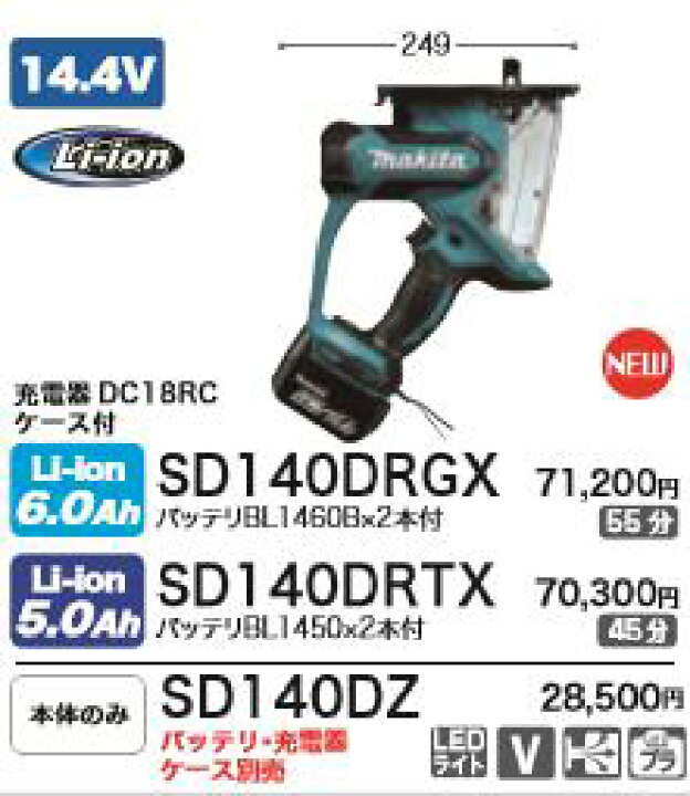 楽天市場】【インボイス対応】[税込新品]マキタ 14.4V充電式ボード 