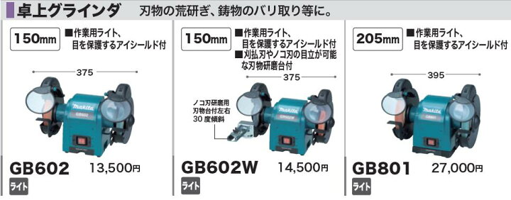 マキタ(Makita) 卓上グラインダ 205mm GB801 こぼす