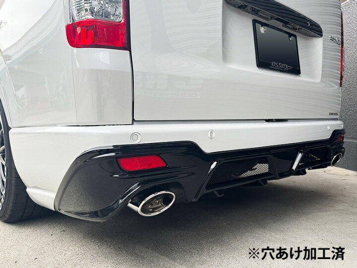楽天市場】ESSEX QUATTRO リアバンパー W出し選べる穴あけ加工の有無 