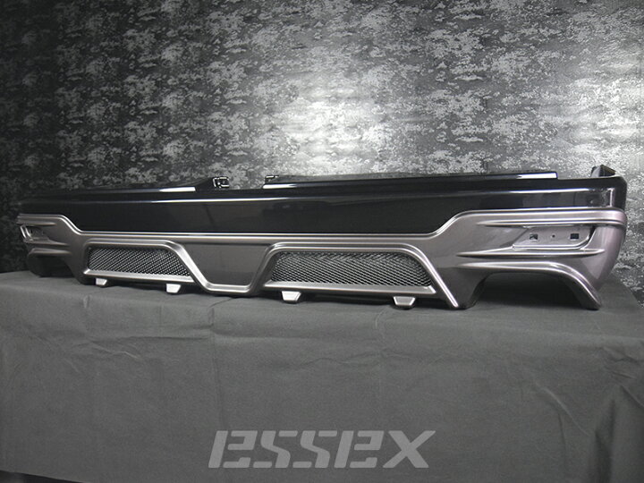 楽天市場】□ESSEX QUATTRO リアバンパー W出し□カラー:070×ブラック 