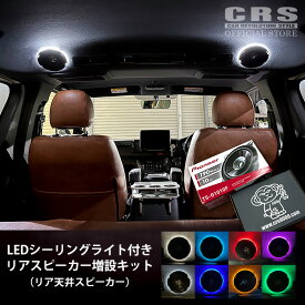 【マラソン連動 ポイント2倍】リア 天井スピーカー用 LEDシーリングライト付きスピーカー 増設キット■パイオニアスピーカー付き■ハイエース用■CRS ESSEX