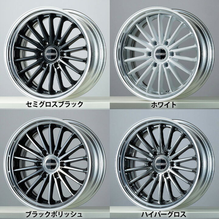 楽天市場】【新作ホイールタイヤセット】□EF-18インチ×PARADA PA03 組 