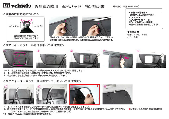 楽天市場】□ユーアイビークル（Uivehicle）□遮光パッド フロント3面  