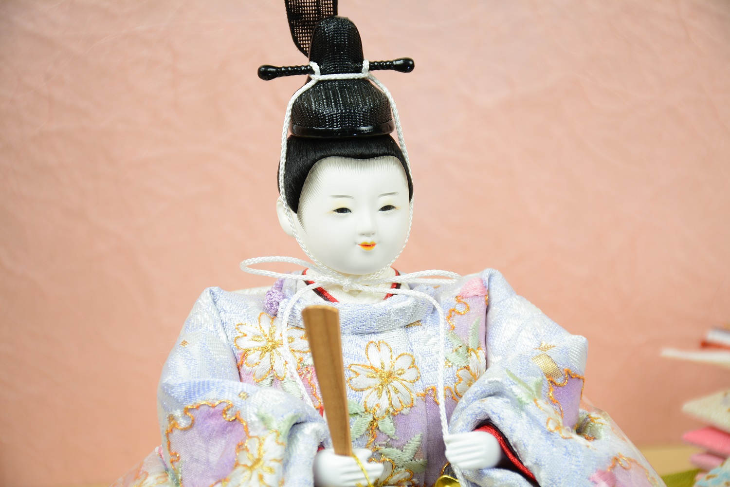 楽天市場】雛人形 小出松寿 限定製作品 三寸 おぼこ京刺繍 雪輪に桜