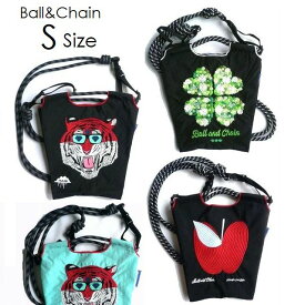 正規品 BALL＆CHAIN ボールアンドチェーン バッグ エコバッグ ショッピングバッグ 2way ポシェット ショルダー Sサイズ MULGA トラ CLOVER クローバー SEKINE SHOGO リンゴ アップル