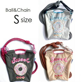 正規品 BALL＆CHAIN ボールアンドチェーン バッグ エコバッグ ショッピングバッグ 2way ポシェット ショルダー Sサイズ SWEET ドーナツ