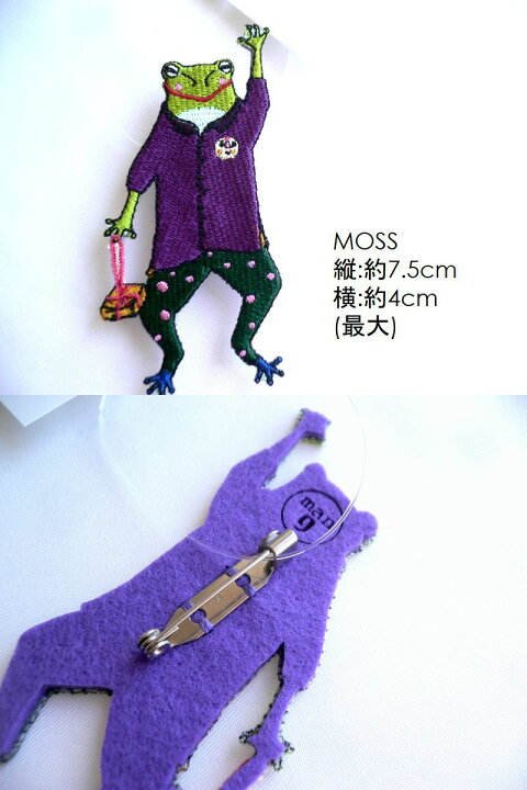 楽天市場】mannine マンナイン ブローチ フェルト 刺繍 ブローチ 