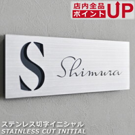 【ポイントアップ】【クーポン発行】ステンレスデザイン表札 【 70x220mm 】 表札 ステンレス 戸建 切り文字 切文字 アイアン かわいい おしゃれ 名入れ 特注サイズ 玄関 マンション アルファベット 数字