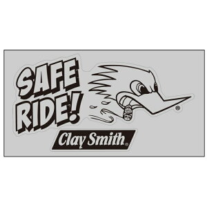 ClaySmith SAFE RIDE STICKER CSY-3945 �N���C�X�~�X �X�e�b�J�[ 1�V�[�g �y�����y�Ή��z