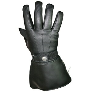 モトフィールド 本革 ガントレッドウインターグローブ MFG-301 ブラック 防寒/防水