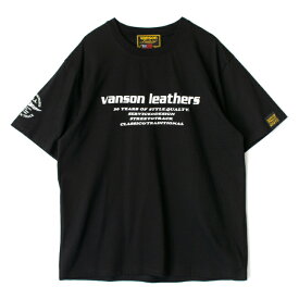 【特典C付】 バンソン コットンTシャツ VS22807S ブラック VANSON COTTON T-SHIRTS 【春夏モデル あす楽対応 送料無料】