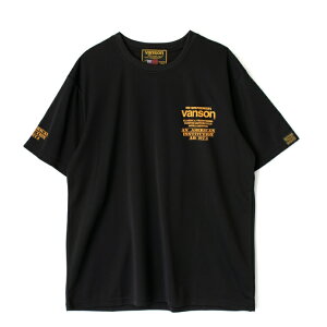 y݌ɗL [zo\ VANSON hC bVTVc VS23807S ubN/CG[ z/ DRY MESH T-SHIRTS yyΉ z