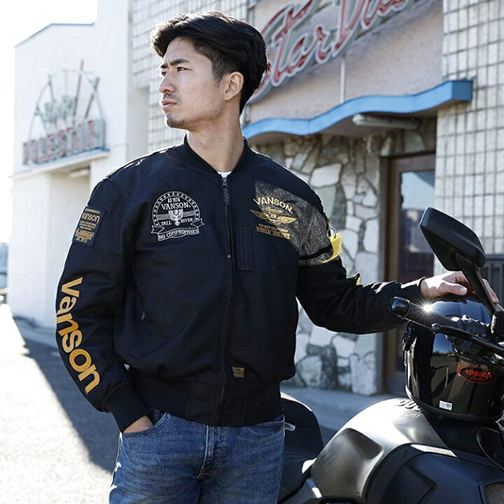 楽天市場】【在庫あり 即納】XLサイズ VANSON バンソン メッシュ MA  