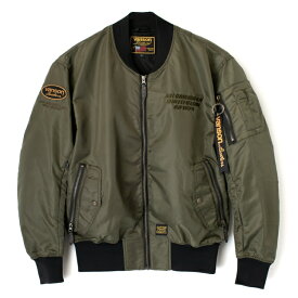 【在庫あり 即納】 バンソン VANSON ナイロン MA-1 ジャケット SVS2303S カーキ NYLON MA-1 JACKET【あす楽対応 送料無料】3シーズン対応