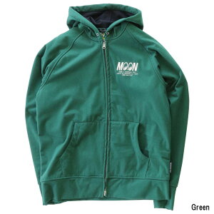 【在庫あり 即納】MOONEYES ムーンアイズ WIND STOP 防風ZIP フーディー OMJ-024 グリーン