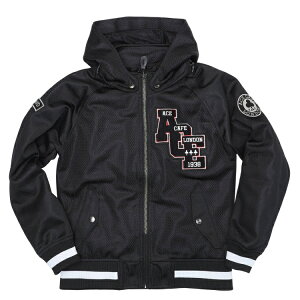 【在庫あり 即納】 エースカフェロンドン スタジアム メッシュジャケット SS2404MJ ブラック/ブラック