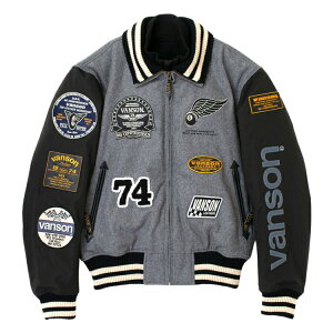 y݌ɗL [z VANSON o\ VS25107W A[hWPbg O[/ubN AWARD JACKET ElbNEH[}[