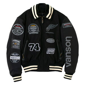 y݌ɗL [z VANSON o\ VS25107W A[hWPbg ubN/Vo[ AWARD JACKET ElbNEH[}[
