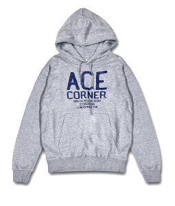 【在庫あり 即納】エースカフェロンドン プルオーバー フーディー AC001PP “ACE CORNER” ACE CAFE LONDON ヘザーグレイ