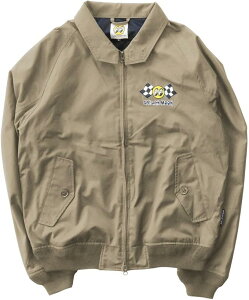 �y�݌ɂ��� ���[�zMOONEYES ���[���A�C�Y HARRINGTON JACKET OMJ-043 �x�[�W�� �n�����g���W���P�b�g