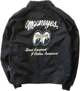 �y�݌ɂ��� ���[�zMOONEYES ���[���A�C�Y HARRINGTON JACKET OMJ-043 Black �n�����g���W���P�b�g