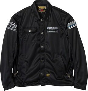 �y�݌ɂ��� ���[�zVANSON �o���\�� TVS2603S ���b�V�� �R�[�`�W���P�b�g �u���b�N/�V���o�[ MESH COACH JACKET �v���e�N�^�[����