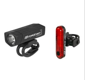 Force（フォース） DOT ライトセット USB充電 ブラック/レッド 300/20lm （80127）