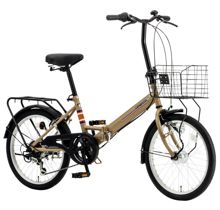 楽天市場】折りたたみ自転車 シオノ キャスケット α 20インチ 外装6段 