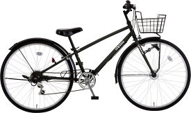 子供用自転車 シオノ レヴァント 24 外装6段 オートライト（フラットブラック） SHIONO LEVANTO 246 塩野自転車 シティサイクル