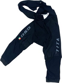 7-ITA（セブン・アイティーエー）メンズ サイクル ウェア 7ITA L'italia Knee Tights Black ひざ丈 ビブタイツ セブンイタリア