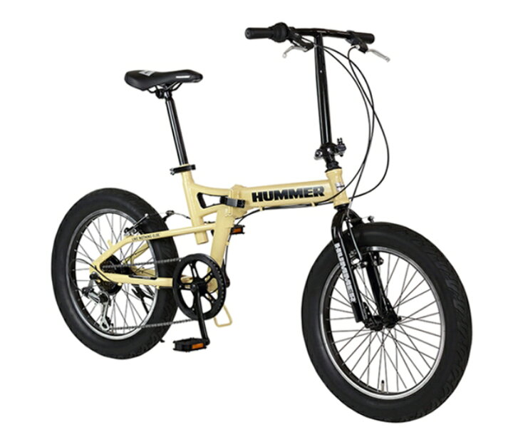 楽天市場】折りたたみ自転車 HUMMER FDB206FAT-BIKE ハマー FDB 206 