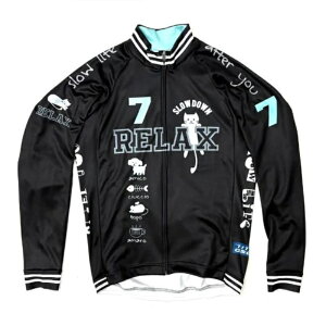 7-ITAiZuEACeB[G[jY TCN EFA 7ITARelax Cat LS Jersey Black OX[uW[W (LTCY) ZuC^A