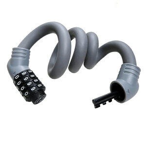 自転車カギ 「」KUHAKU 野ばら 60 ロック / グレー